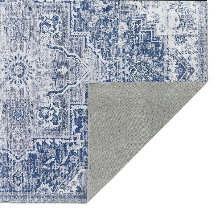 The Rugs Washable Garda Blue Rug | Practical Home Decor