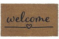 Welcome Heart Coir Doormat Gainsborough 40x70 cm