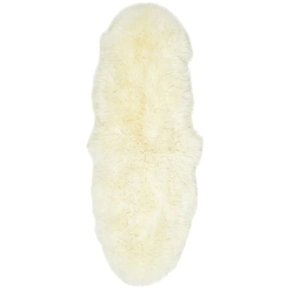 Genuine Natural Cream Sheepskin Faux Fur Rug – The Rugs