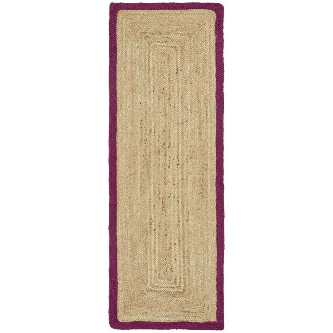 Bordered Raspberry Jute Rug | Natural Home Decor | The Rugs