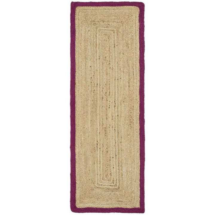 Bordered Raspberry Jute Rug | Natural Home Decor | The Rugs