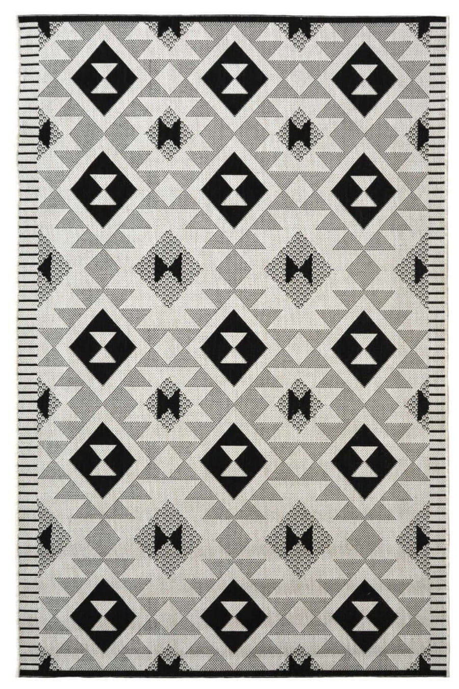 County Geo Chequer Indoor/Outdoor Rug | Versatile Home Decor