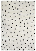 Snug Spotty White Shaggy Rug