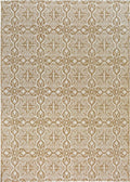 County Beige Victorian Indoor & Outdoor Rug