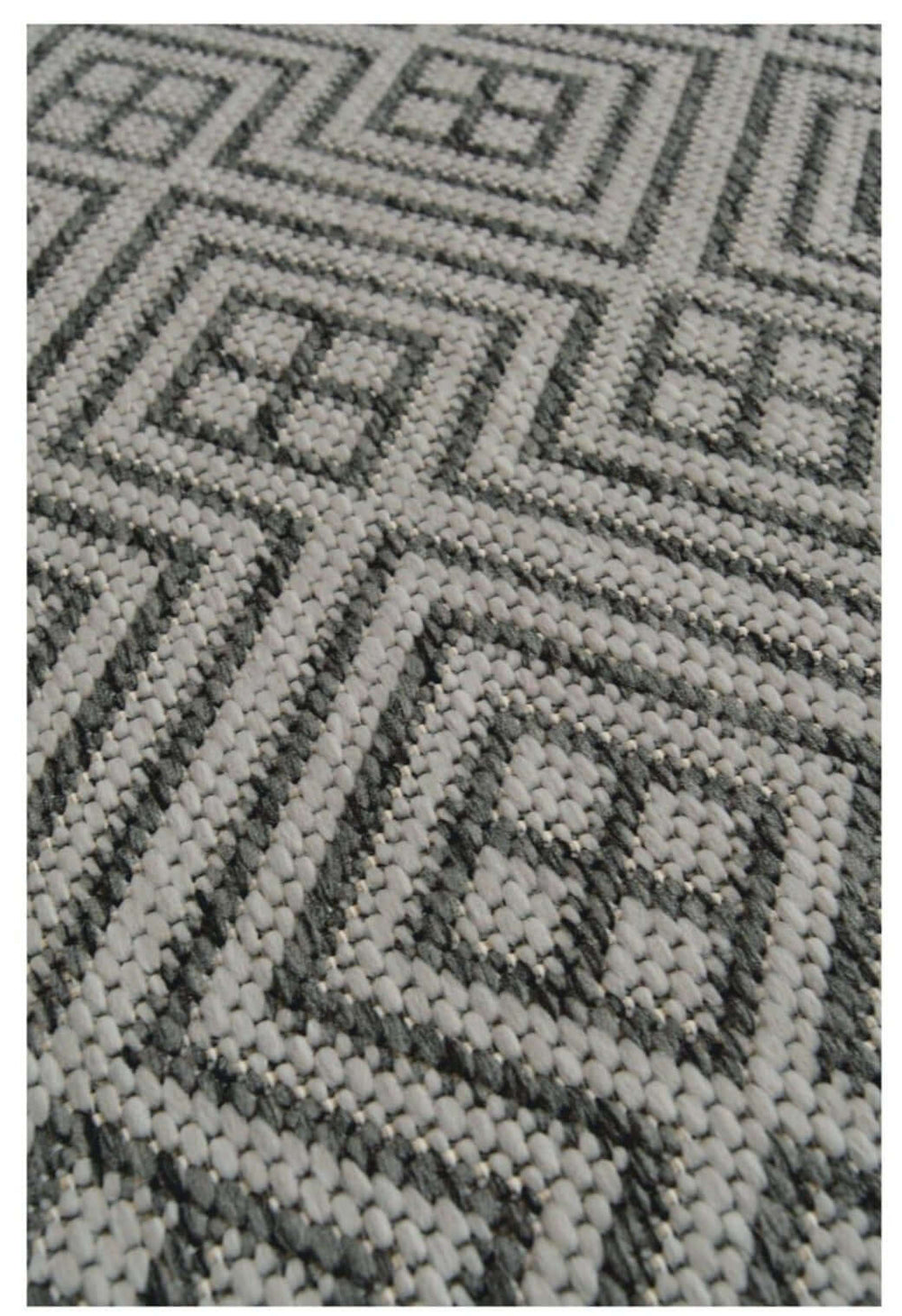 County Geo Grey Indoor/Outdoor Rug | Versatile | The Rugs