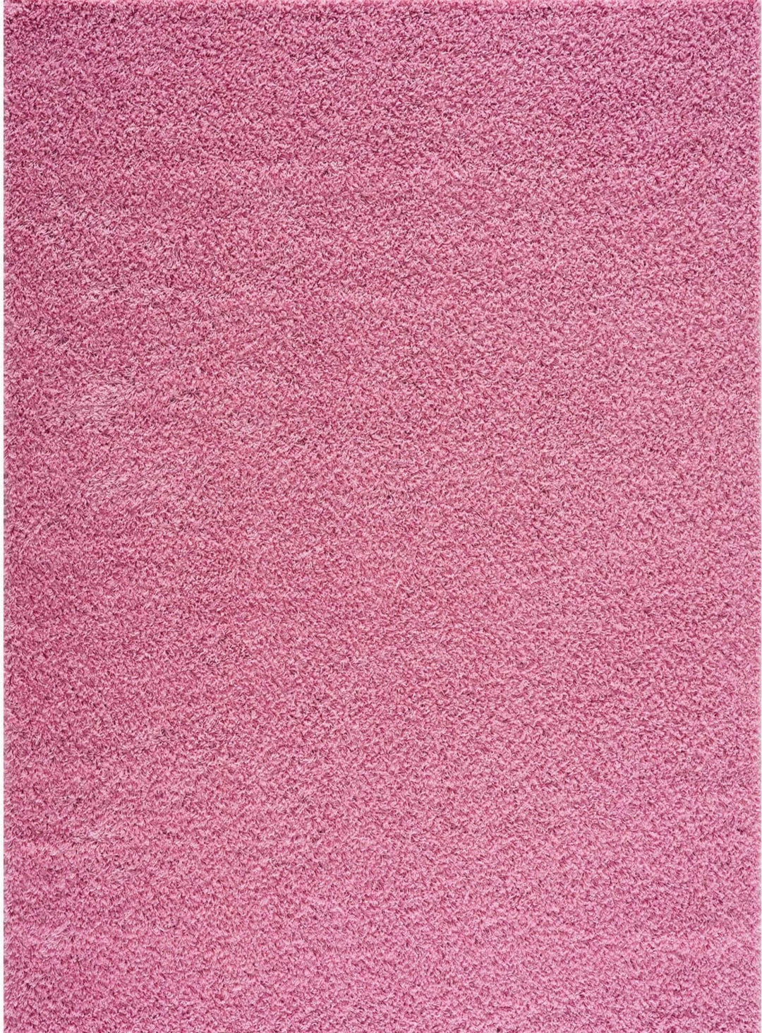 Shaggy Rug Plain Pink Rectangle Shape | The Rugs
