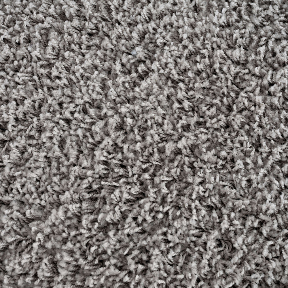 Shaggy Rug Plain Grey Rectangle Shape | The Rugs