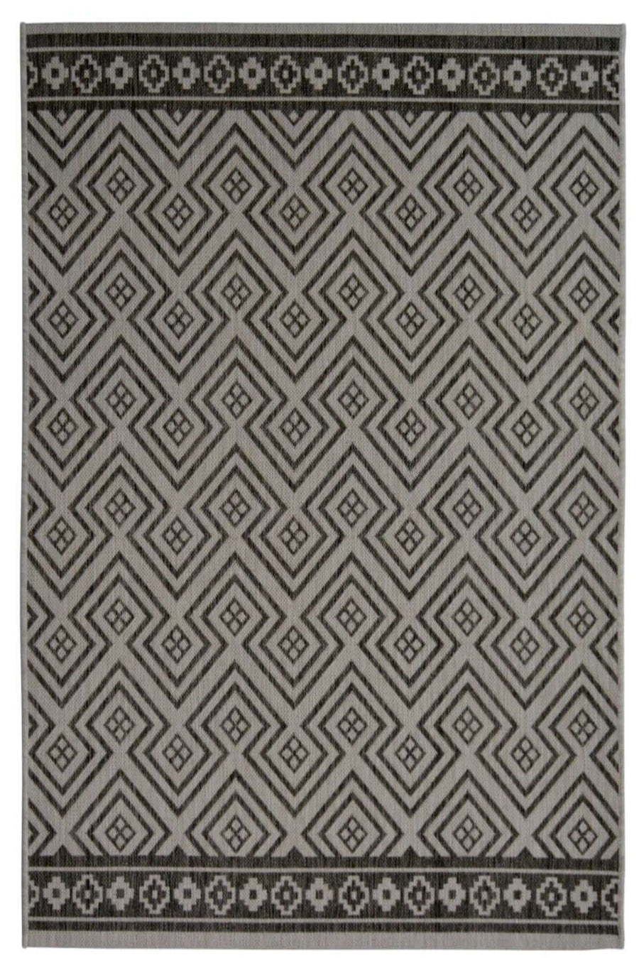 County Geo Grey Indoor/Outdoor Rug | Versatile | The Rugs