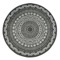 County Grey Circle Indoor & Outdoor Rug