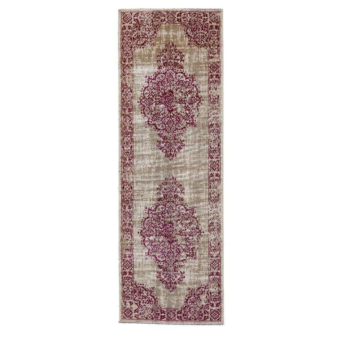 Saville Grey/Raspberry Vintage Rug – The Rugs