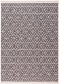 Duo Weave Outdoor Grey & Cream Rug Diamond