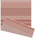 Duo Weave Outdoor Orange Rug Fine Line