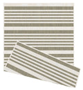 Duo Weave Outdoor Beige Rug Modern Stripes