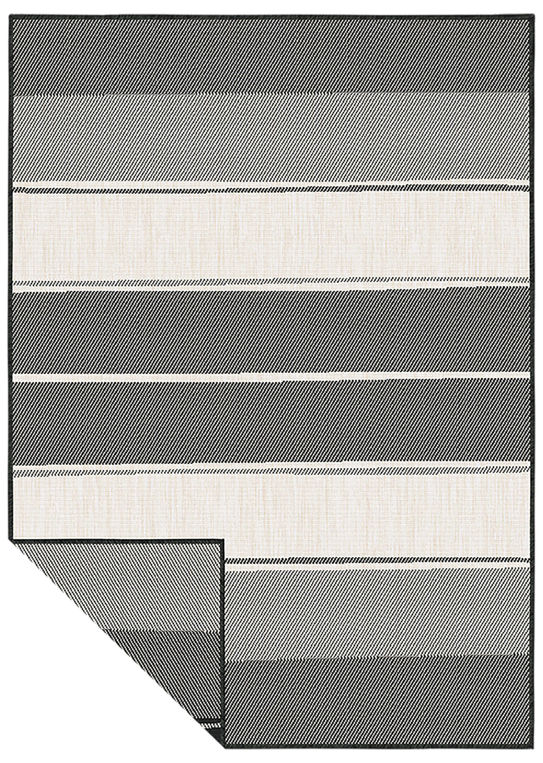 Tonal Stripes Reversible Outdoor Rug | Versatile & Durable