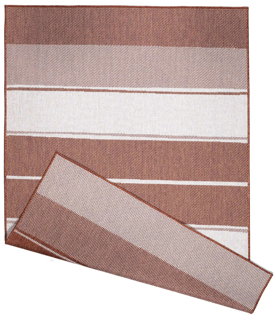 Tonal Stripes Reversible Outdoor Rug | Versatile & Durable