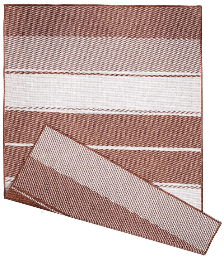 Tonal Stripes Reversible Outdoor Rug | Versatile & Durable