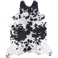 Large Faux Hides Animal Print Black & White Rug