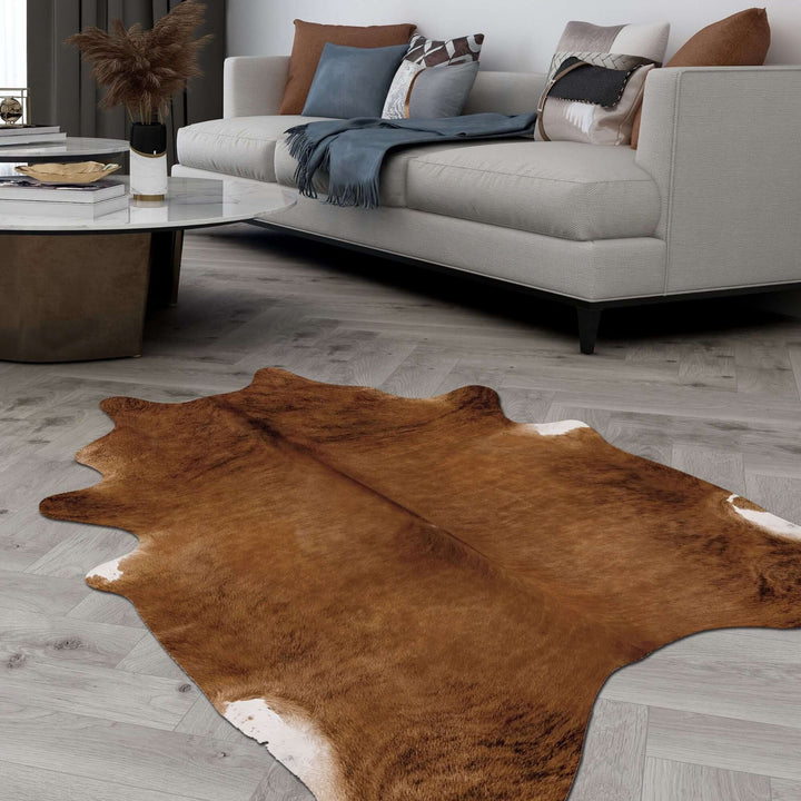 Premium Faux Hides in Grey & Brown |Luxurious Rugs |The Rugs