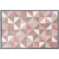 Washable Geometric Pink 50x75 cm Mat