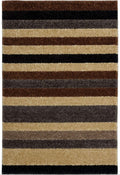 Linea Striped Caramel Washable Rug