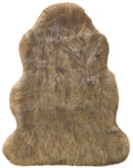 Luxury Brown Faux Fur Rug
