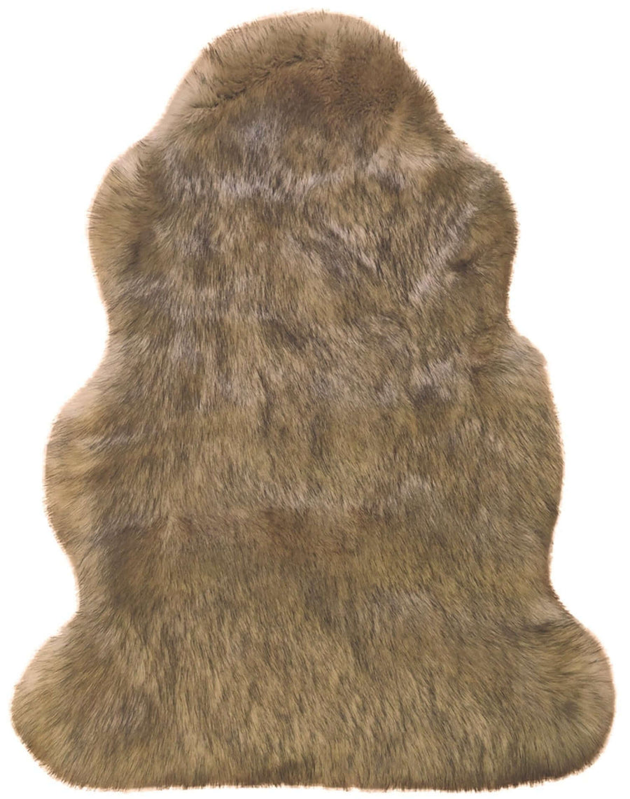 Luxury Faux Fur Rugs in Brown & Grey & White – The Rugs