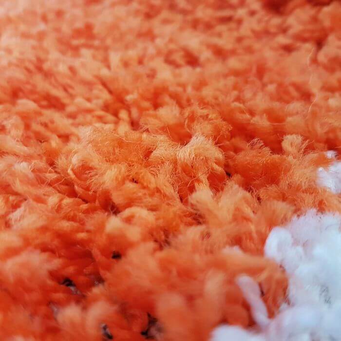 Shaggy Rug Geometric Design Orange |Luxury Comfort |The Rugs
