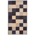 Recycled Washable Geometric Blue Mat | 130