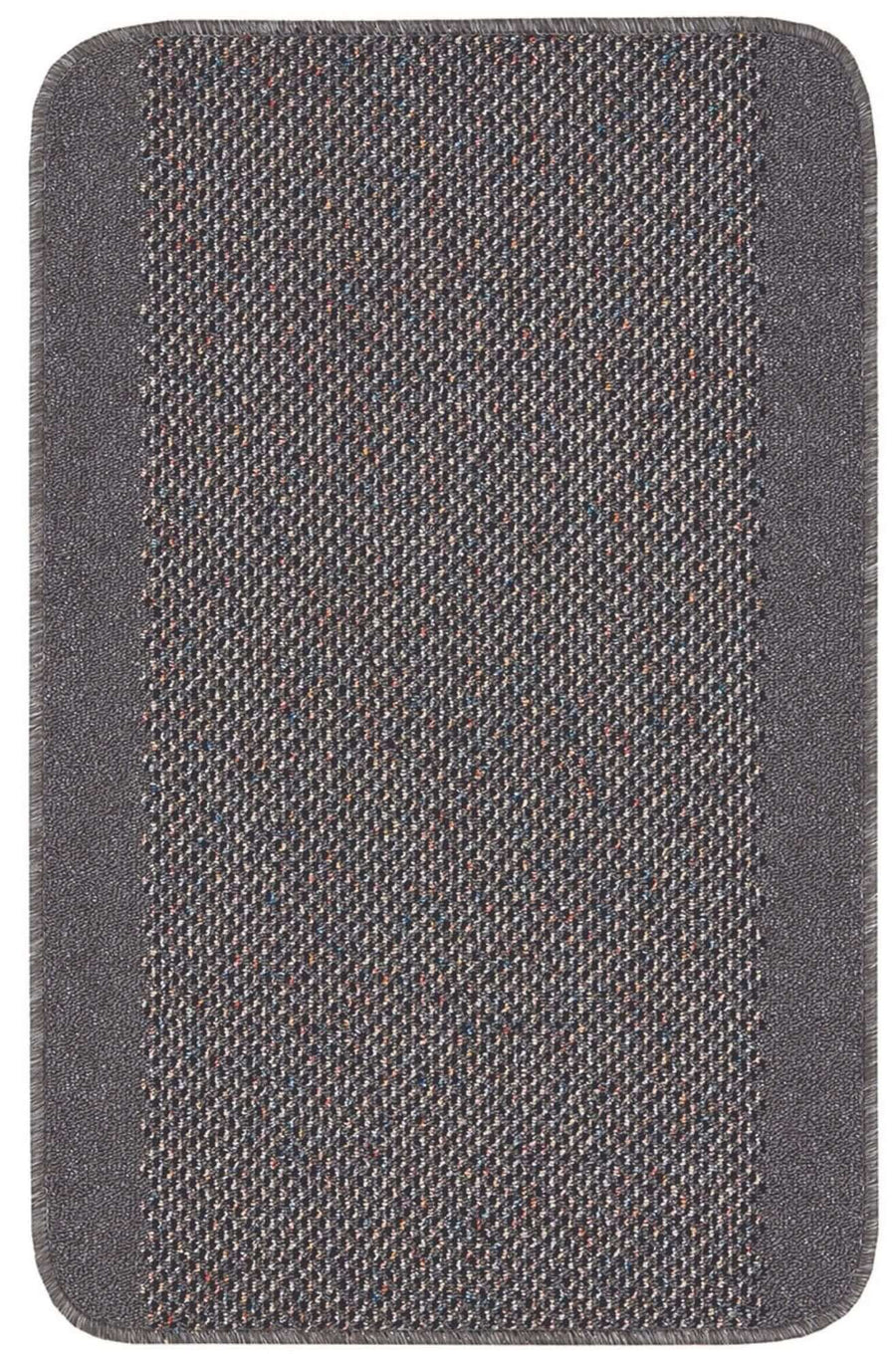 Machine Washable Designer Mats |Dark Grey Bordered |The Rugs