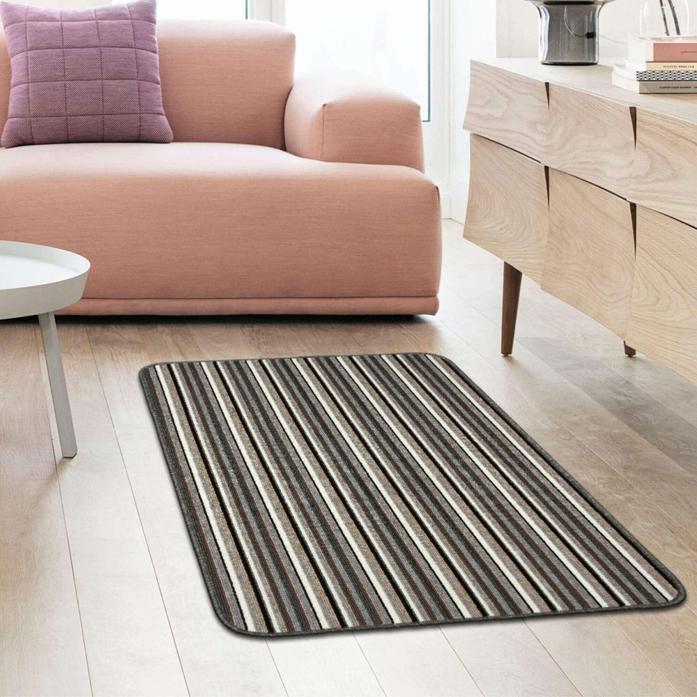 Washable Designer Mats Stripe Design in Different Colors