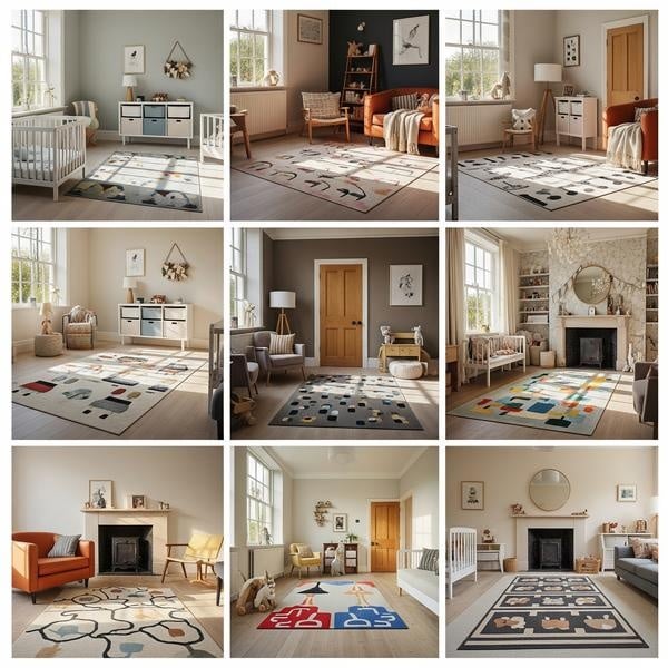 Rug styled in a children's bedroom