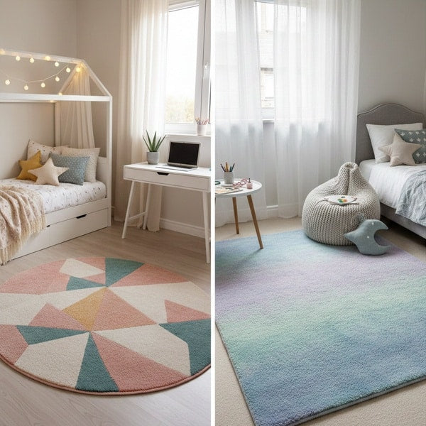 Rug styled in a girl's bedroom