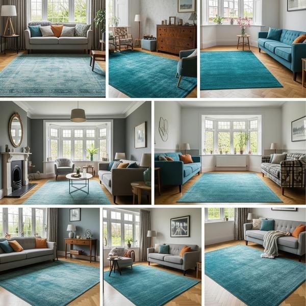 Teal Rugs uk