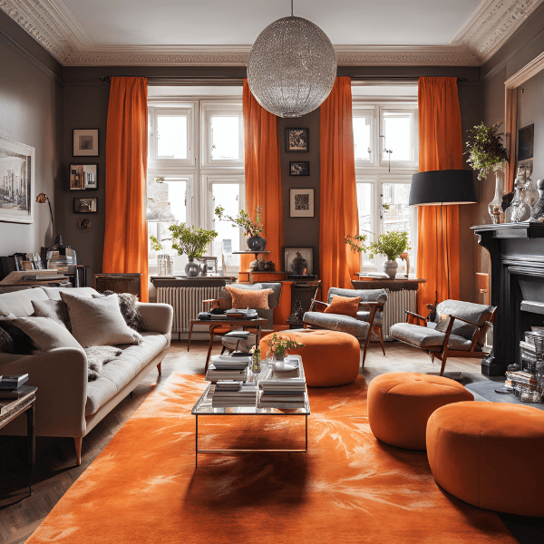 Sunset Hues: Styling Tips for Creating Warmth with Orange Area Rugs