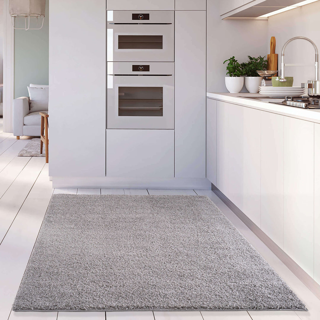 Modern Luxury Grey Shaggy Area Rug | The Rugs Collection