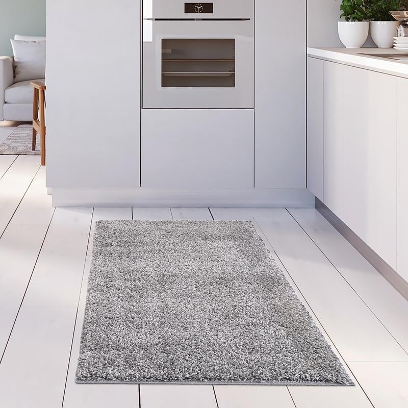 Modern Luxury Grey Shaggy Area Rug | The Rugs Collection