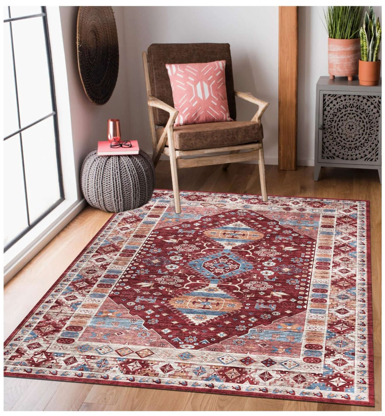 Ultra Soft Machine Washable Rugs |Persian-Inspired |The Rugs