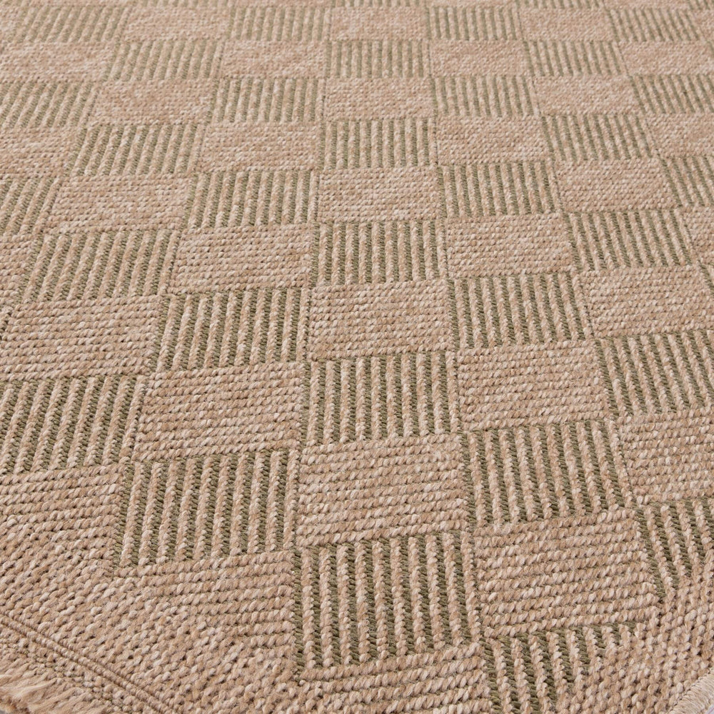 Jute-Looking Outdoor Rug | Green Garden Decor - The Rugs