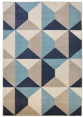 Creation Abstract Rug - Blue