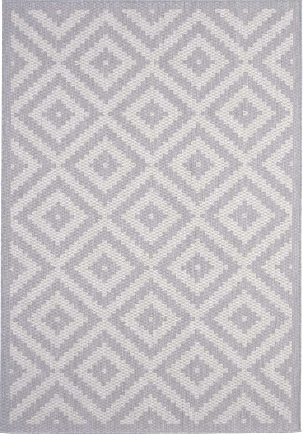 Grey Diamond Design Outdoor Rug for Garden | The Rugs