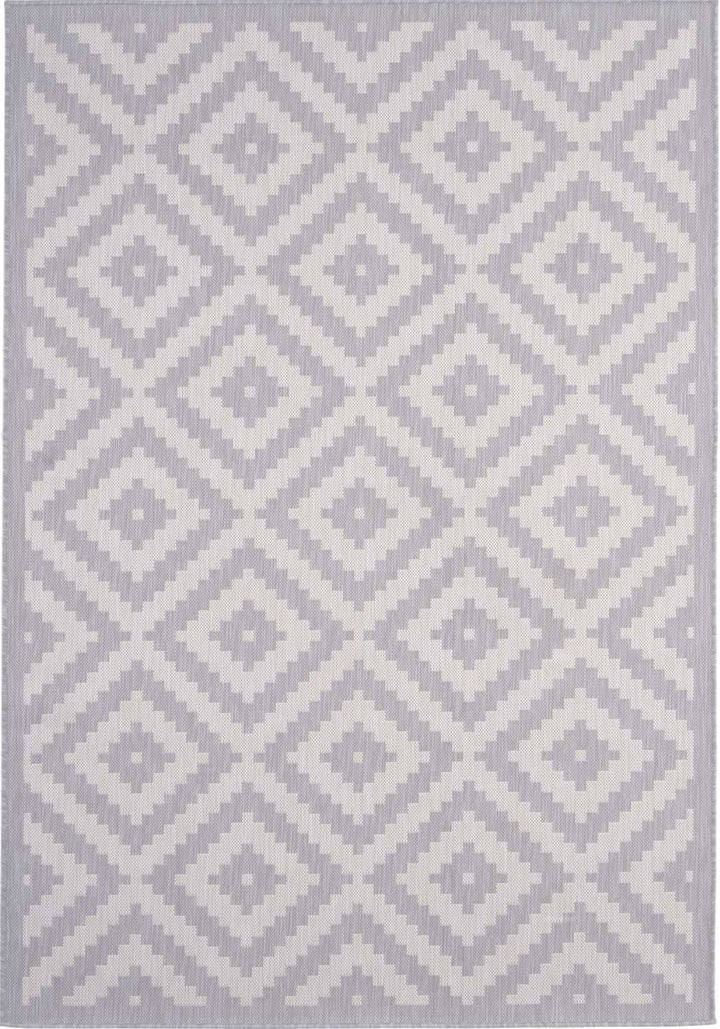 Grey Diamond Design Outdoor Rug for Garden | The Rugs