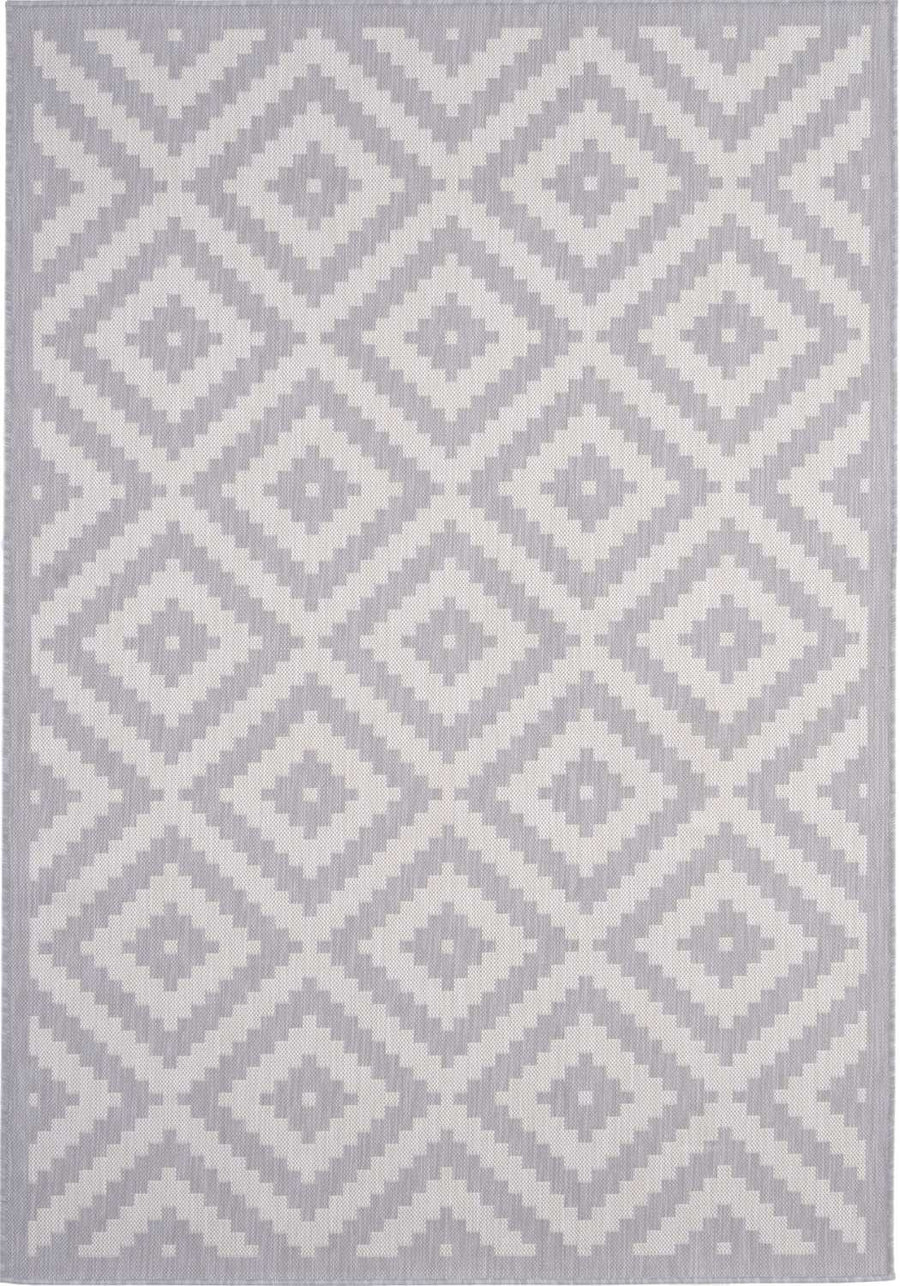 Grey Diamond Design Outdoor Rug for Garden | The Rugs