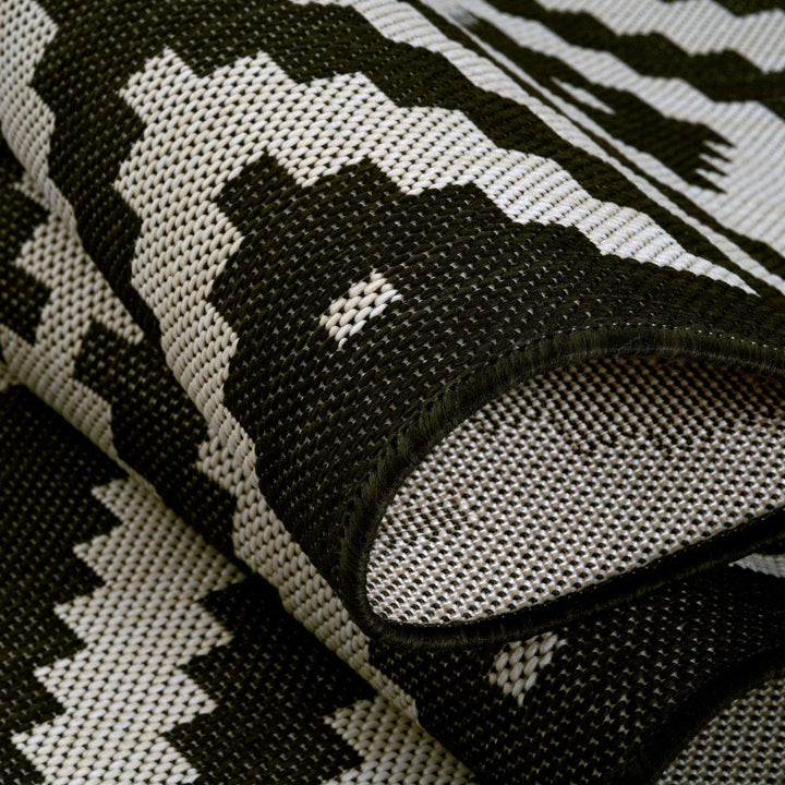 The Rugs Outdoor Rug - Garden / Patio Rugs -Diamond in Black