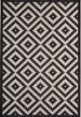 The Rugs Outdoor Rug - Garden / Patio Rugs -Diamond in Black
