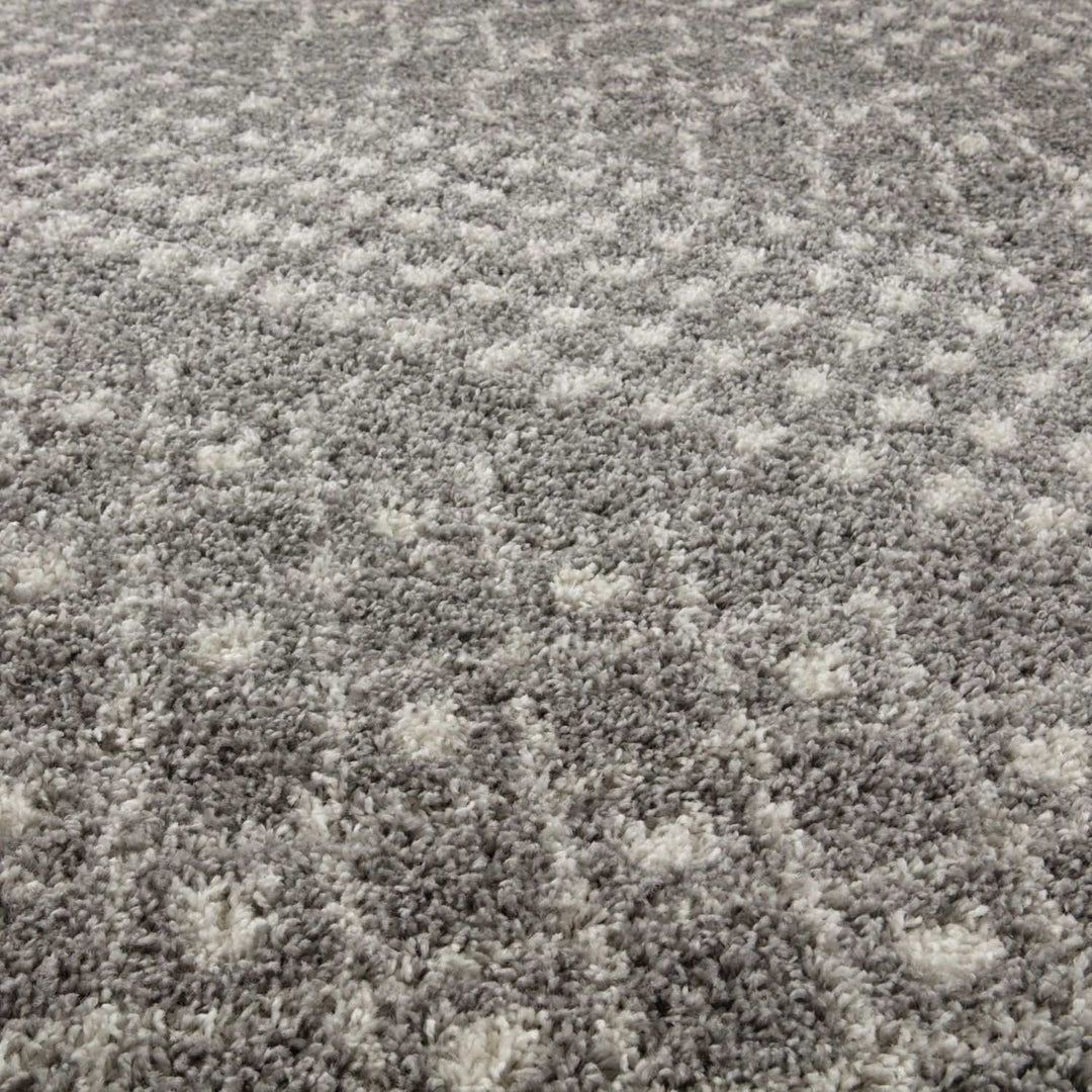 Moroccan-style thick shaggy rug pet-friendly, easy to clean