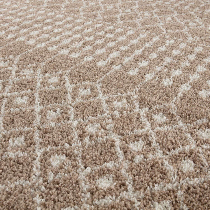 Moroccan-style thick shaggy rug 30 mm pile, non-shedding, pet-friendly, and easy to clean
