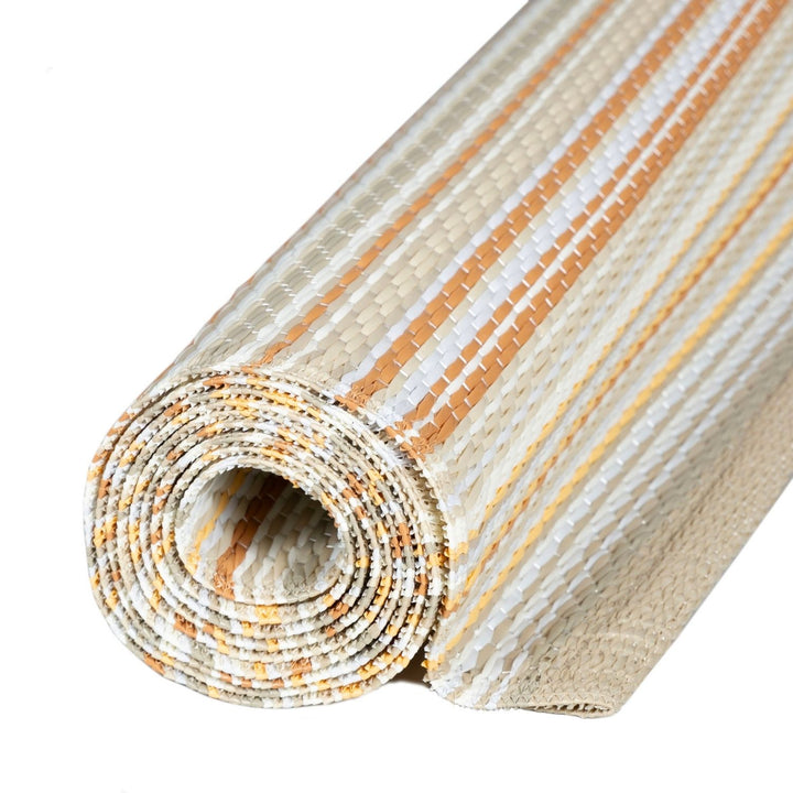 Rainbow Outdoor Rug Beige | Vibrant Geometric Patterns