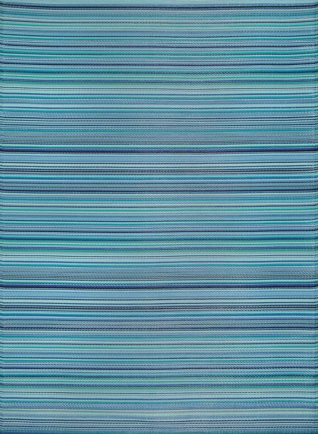 Rainbow Outdoor Rug Blue | Vibrant Patio Decor | The Rugs