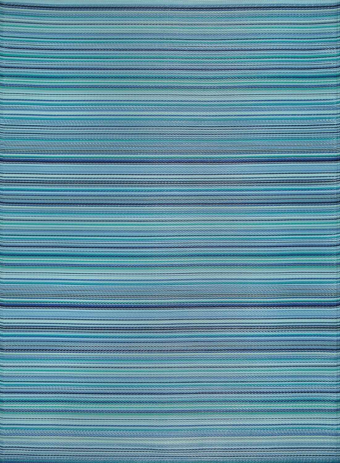 Rainbow Outdoor Rug Blue | Vibrant Patio Decor | The Rugs