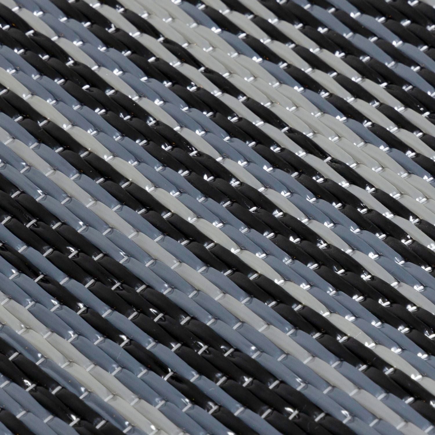 Rainbow Outdoor Rug Dark Grey |Vibrant Patio Decor |The Rugs